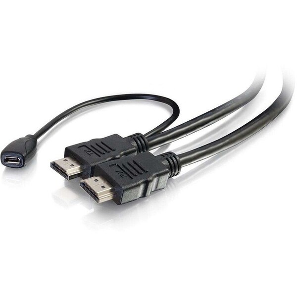 C2G 15FT HIGH SPEED HDMI CABLE WITH BUILT-IN POWER INSERTER - 4K 60HZ - 15 FOOT 4K H 56792 - main