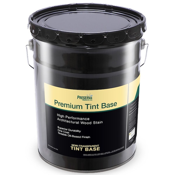 Premium Tint Base 5 Gal Preserva, Clear Base True Oil Based Stain and Sealer, Semi-Transparent Base, 550 VOC 80501 - main