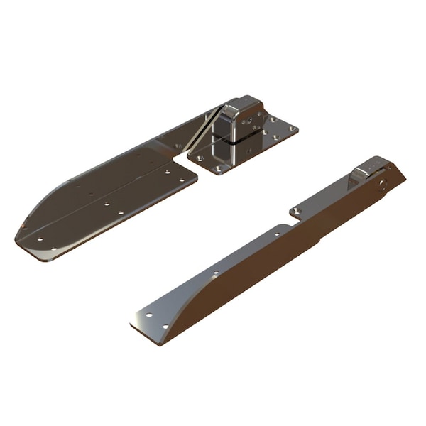 Taco Marine TACO Command Ratchet Hinge - 18 1/2in - 316 Stainless Steel Polished w/Hard Stop H25-0048 - main