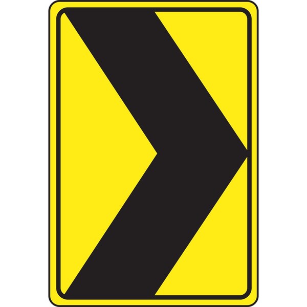 Accuform DIRECTION SIGN CHEVRON ALIGNMENT 24 in x W182418DP - main