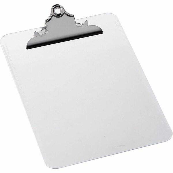 Business Source Spring Clip Plastic Clipboard, No Color BSN01860 - main