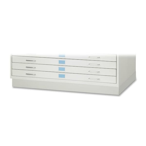 Safco Flat File Cabinet Base, Gray, Closed 4973LG - main