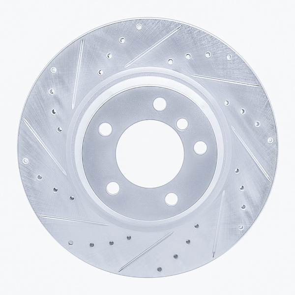 Dynamic Friction Co DFC Brake Rotor - Drilled and Slotted - Silver 631-31069L - main
