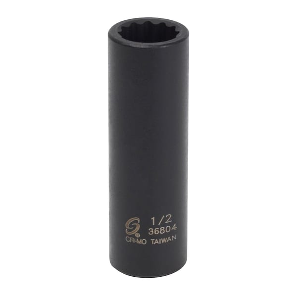 Sunex 3/8 in Drive 1/2 in 12-Point Deep Impact Socket 36804 - main