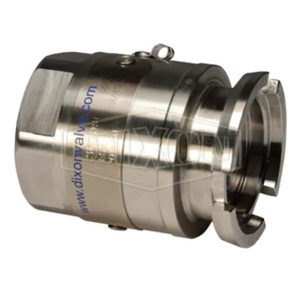 Dixon Mann-Tek by Mann Tek Dry Disconnect Adapter Tank Unit with FKM FPM Seals, 316 SS, Domestic DDA100SS - main