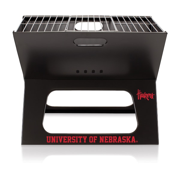 Picnic Time Family Of Brands NCAA Nebraska Cornhuskers X-Grill Portable Grill - Camping Grill 775-00-175-404-0 - main