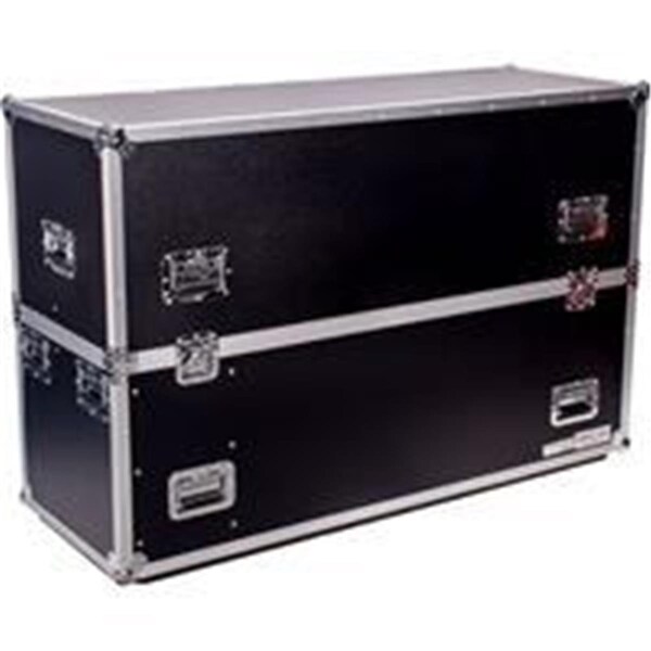 Micro 100 DeeJay Fly Drive Case for Two 50 in. LED or Plasma Displays with Caster Board TBH2LED50WHEELS - main