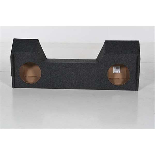 Q Power Qpower 10 in. Dual Woofer Box for Dodge Crew Cab 2019 Truck Bed Liner Coating QBDODGE102019 - main