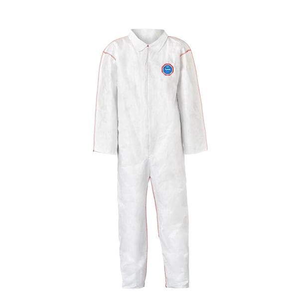 Dupont Tyvek, coverall, SFR, PPE, protection, flame-resistant, 29 1/2 in Inseam, Tyvek(R), Zipper ST120SWHXL002500 - main