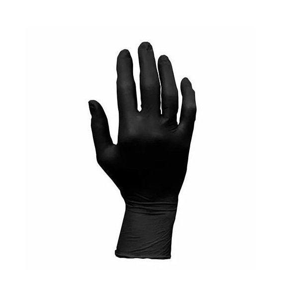 Safety Zone Nitrile Powder Free 3.5 mil Exam Gloves - Black, Sm - Case of 1000 GNPR-SM-BK - main