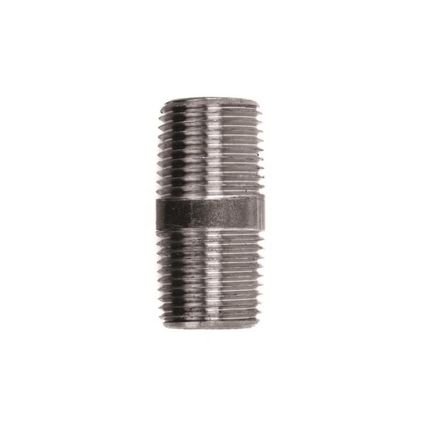 Stz Industries 1/2 in. MIP each X 1/2 in. D MIP Black Steel 1-1/2 in. L Nipple 300UP12X112 - main