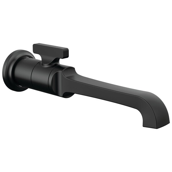 Delta Tetra Single Handle Wall Mount Bathroom Faucet Trim In Matte Black T3589LF-BLWL - main