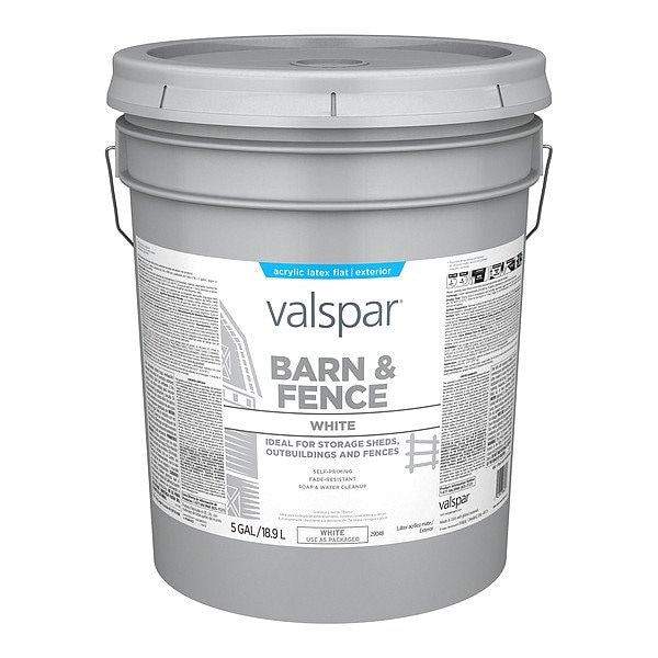 Valspar Exterior Paint, Metal, Steel, Wood, White 009.0029048.008 - main