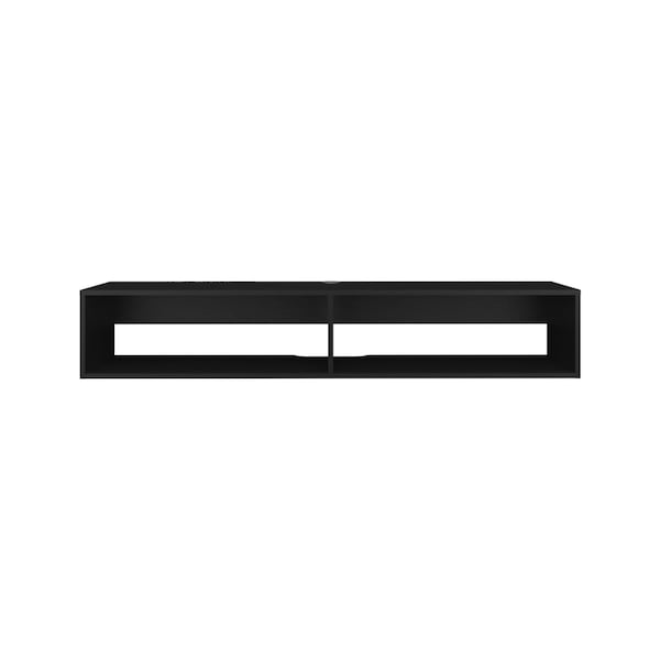 Homeroots 59" Black Floating Mount TV Stand 569213 - main