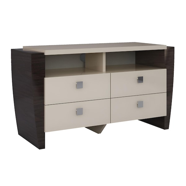 Homeroots 51in Beige Enclosed and Open Storage 329658 - main