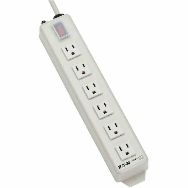 Eaton Tripp Lite Series Power It 6-Outlet Power Strip, 15 ft. 4.57 m Cord, 5-15P, Metal Housing TLM615NC - main
