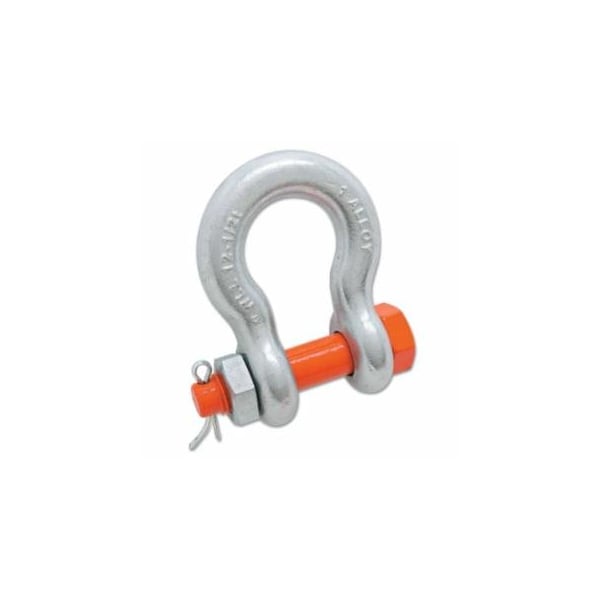 Campbell Anchor Shackle, A-999-G, Pin and Bolt, Galvanized, 1-1/4 in Opening, 3/4 in, 7 t Working Load Limit 193-5391295 - main