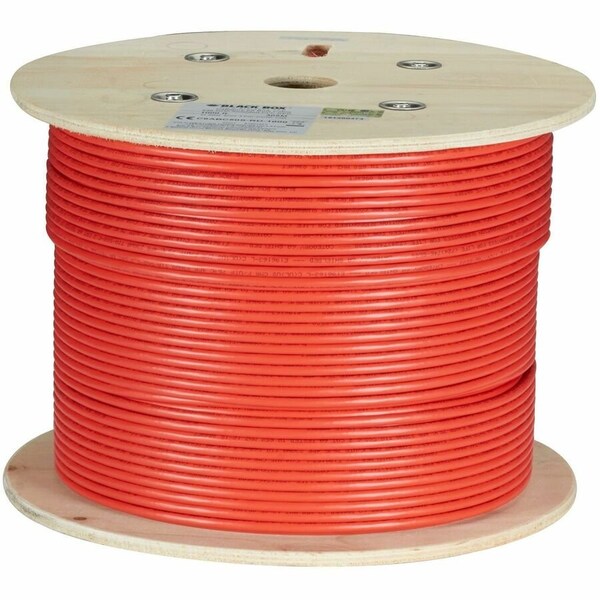 Black Box CAT6A 650-MHZ STRANDED ETHERNET BULK CABLE - UNSHIELDED UTP, CM PVC, POE, RED, C6ABC50-STR-RD-1000 - main