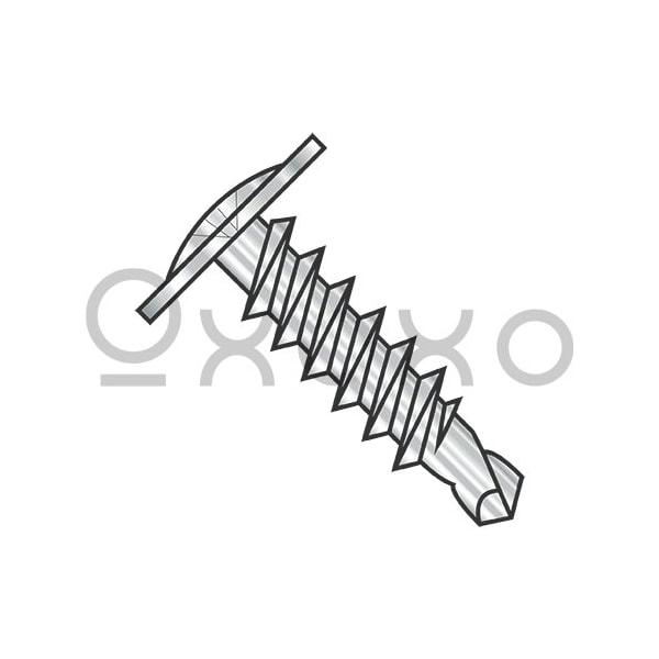 Oxoxo 6-20X1/2 Phillips Modified Truss Head Full Thread Self Drilling Screw 18 8 Stainles Steel, 4000PK 500086 - main