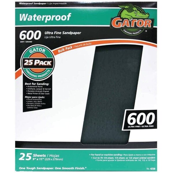 Ali Industries 9X11 WATERPROOF 600 BULK SANDPAPER 3280 - main