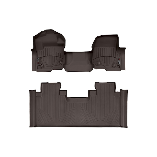 Weathertech Cocoa, Front and Rear Floorliners Over The Hump 4710331-476975 - main