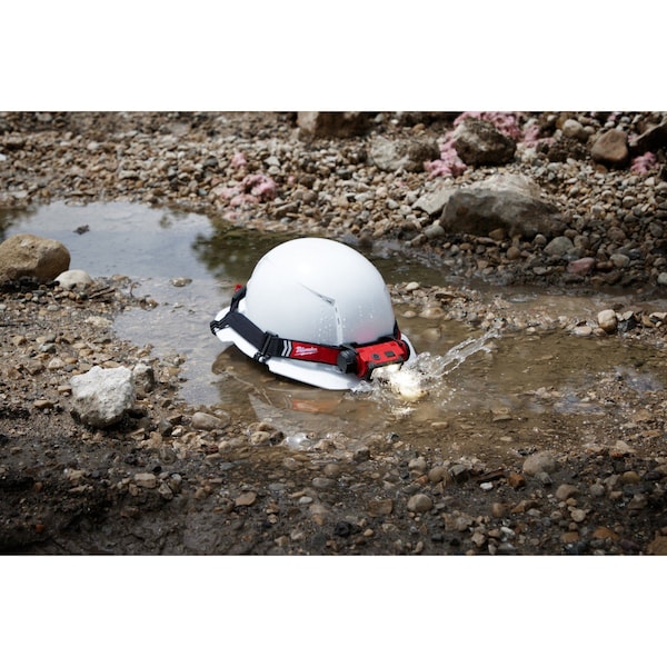 Milwaukee Tool Hard Hat Headlamp, 600 lm, 5 hr Run Time 2163-21 | Zoro