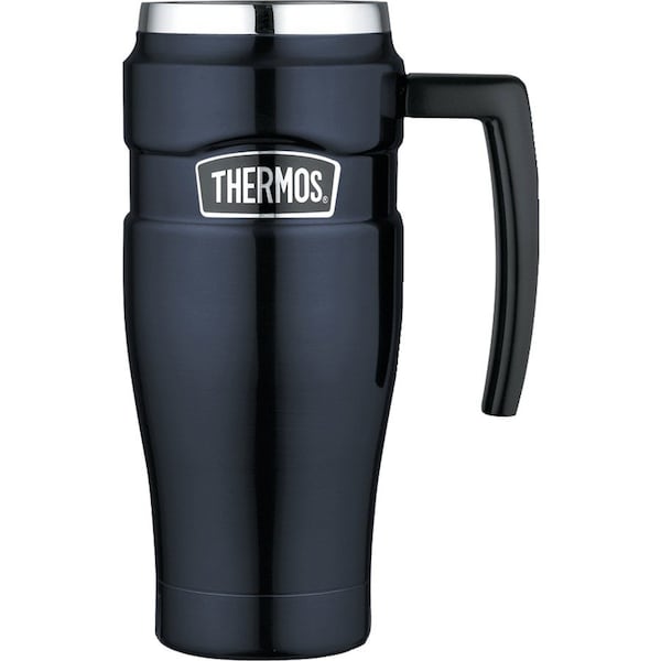Thermos Stainless Steel Travel Mug, 16 oz., Midnight Blue, Hot 7 Hrs, Cold 18 Hrs SK1000MBTRI4 - main
