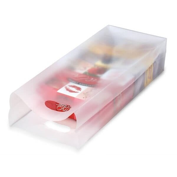 Nashville Wraps Clear Frosted Plastic Gift Bags, 6.25x3.5x16, 3.0 mil, 250PK FMB6 - main