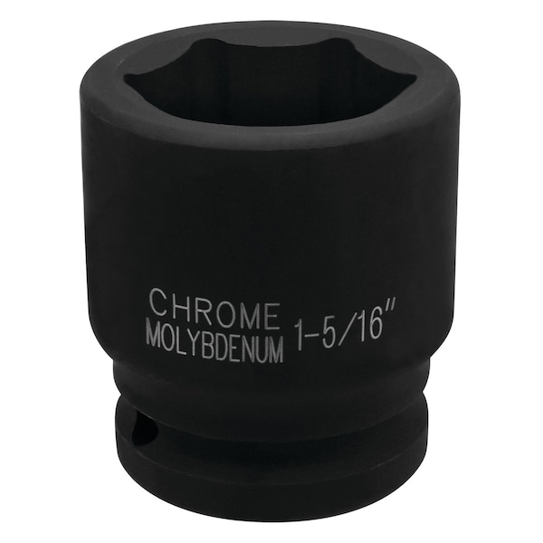 Performance Tool 3/4 in. Dr. 1-5/16 in. 6pt Impact Socket, Cr-Mo, Rounded Corners, Etched M740-42 - main