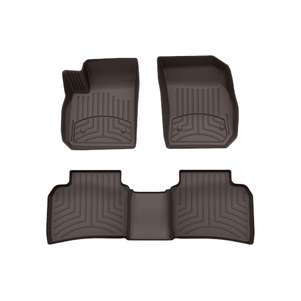 Weathertech Cocoa, Front and Rear FloorLiner HP 471501-1-2IM - main
