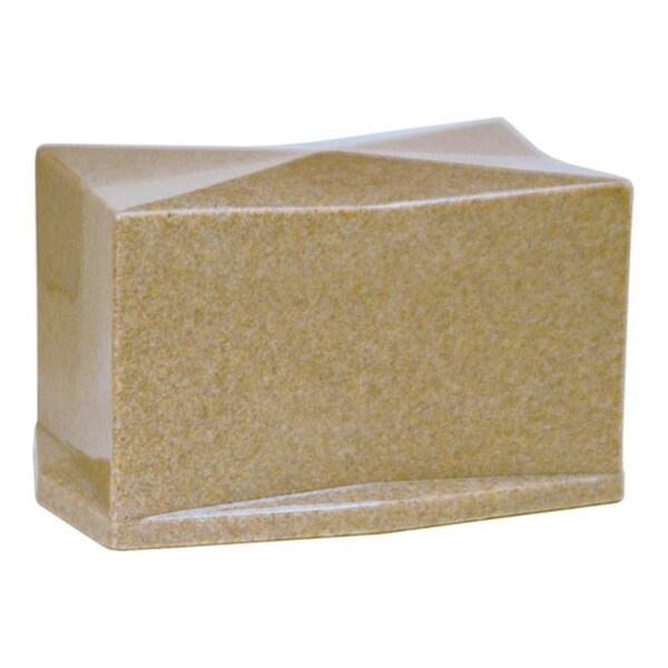 Fasttrack2Fitness Cultured Granite Cremation Diamond Adult Urn, Whole Wheat FA2062581 - main