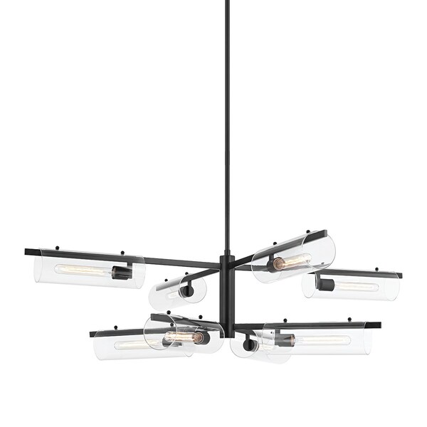 Mitzi Ariel 8 Light Chandelier 16.5 In. Soft Black H326808-SBK - main