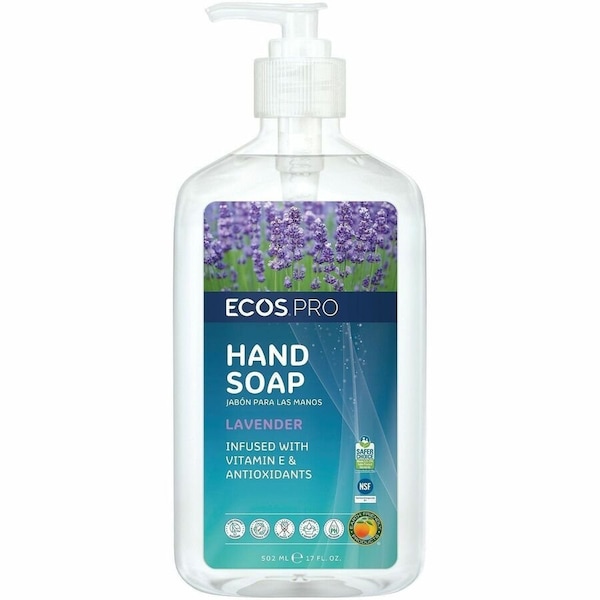 Ecos Pro Hand Soap, Biodegradable, Lavender, 6 PK PL9665/6 - main