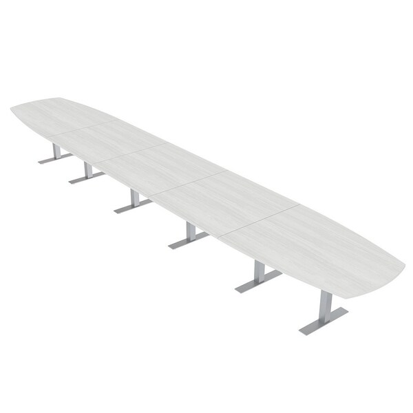 Skutchi Designs Arc Boat Conference Table With Power, 48 in W, 264 in L HAR-ABOT-48X264-T-WA7976-NA - main