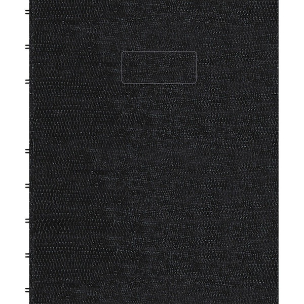 Blueline 9-1/4 x 7-1/4" Twin Wire Notebook, College Rule, 75 Pg, Cover Color: Black REDAF915081 - main