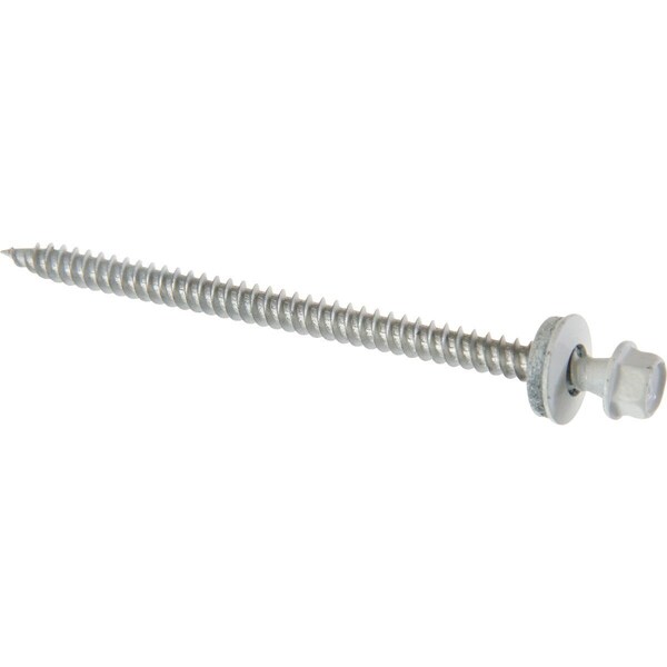 All-Source No. 9 x 1 In. Hex Washered White Framing Screw, 250PK 730739 - main