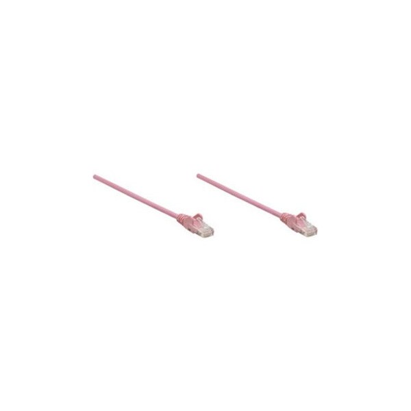 Intellinet Network Solutions 50 Ft Pink Cat6 Snagless Patch Cable 392822 - main