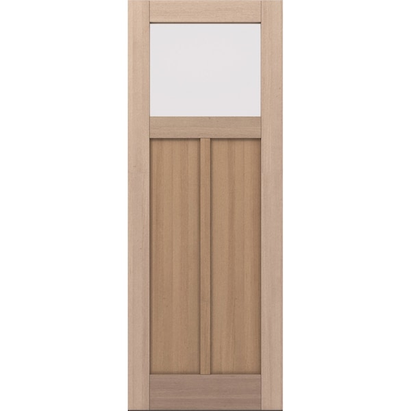 Doornmore CRF-P2G1, 37.75" x 98" ( 36" Door) Left Hand, Mahogany Top View Exterior Door CRF-P2G1-SW-3696_1_LI - main