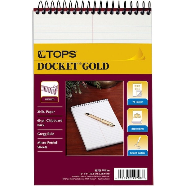 Tops 6 x 9" Poly Covered Steno Books TOP99708 - main