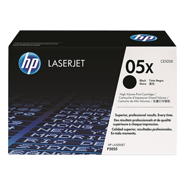 Hp High Yield Toner Cartridge, Black CE505X - main