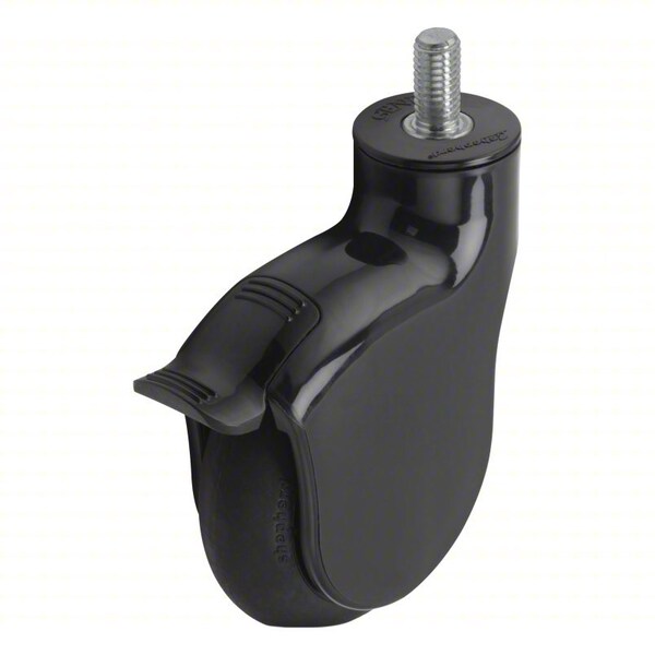 Medcaster Plate Casters, 4"dia, 225lb PGE40741-BK-MNT63(KK)B - main