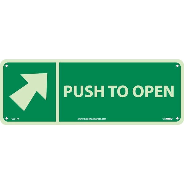 Nmc Push To Open Sign, GL317R GL317R - main
