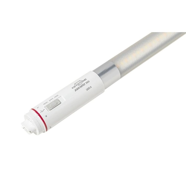 Keystone 18in 7W LED Sign Tube, Double Sided, Frosted PC, Color Select (3CCT-4000/5000/6500K), Double & Singl KT-LED7T8-18P2SF-8CSK-DX2 - main