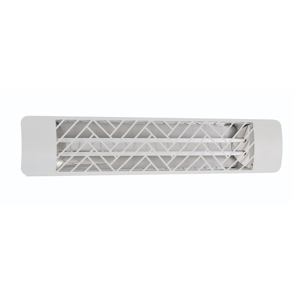 Eurofase SS 39in Dual Element 4000W 277V Heater, Stainless Steel, Clover Decor Plate EF40277S2 - main