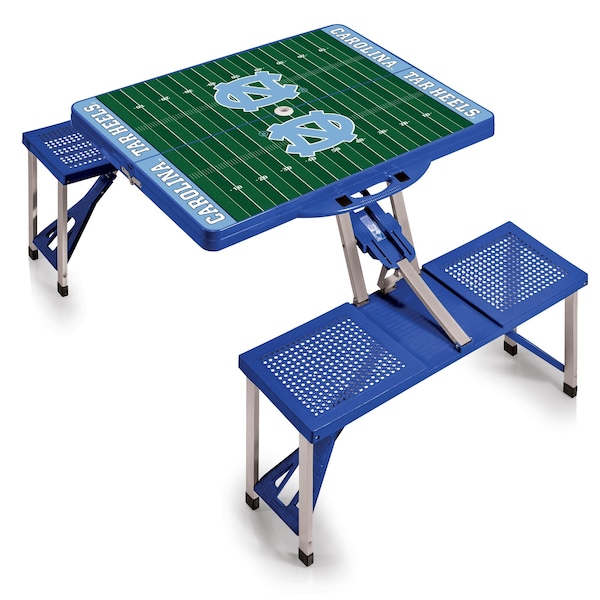 Picnic Time Family Of Brands North Carolina Tar Heels - Football Field - Picnic Table Portable Folding Table 811-00-139-415-0 - main