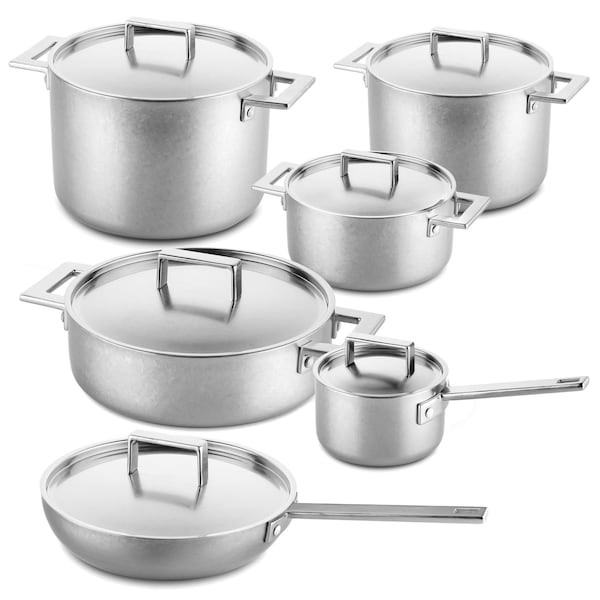 Mepra Attiva Pewter Kitchen Set - 12 Pcs. 30280012 - main