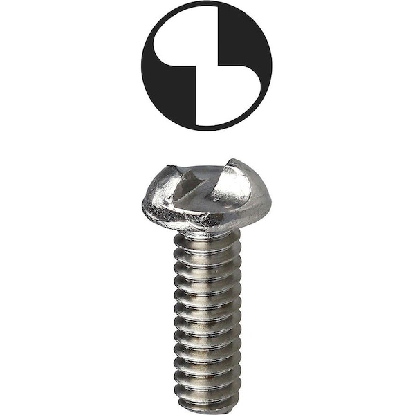 Dottie #10-32 x 1 in One-Way Round Machine Screw, 18-8 Stainless Steel, 100 PK T10321OR - main