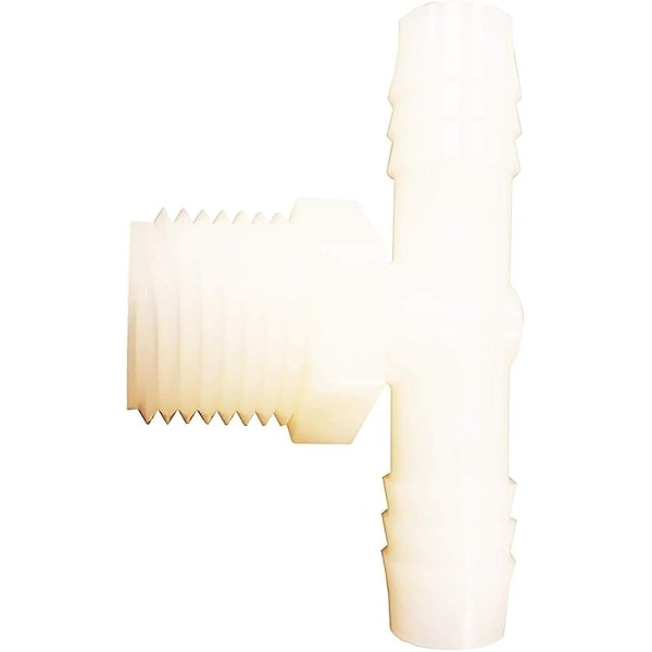 Anderson Metals Hose Tee, 12 in, Barb, 12 in, MPT, Nylon 53772-0808 - main