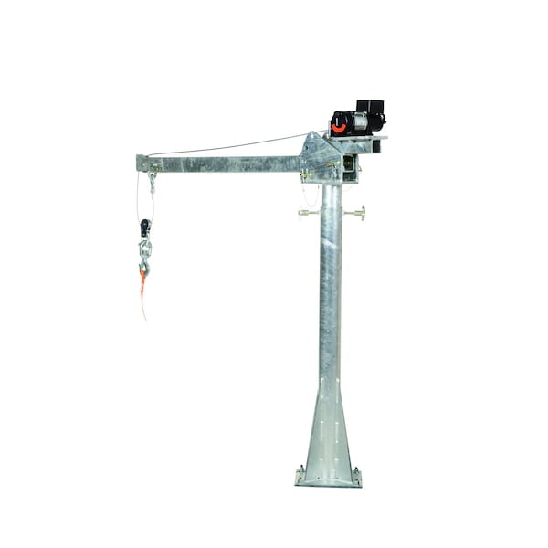 Vestil Galv DC Power Jib Crane 4-7' Boom WTJ-20-4-DC-GAL - main