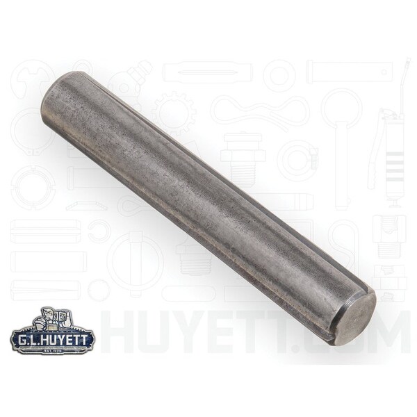 Huyett Type A Grooved Pin, Alloy Steel, 0.500 in Dia x 0.498 in Small End Dia x 3.000 in Length GPA-0500-3000-A - main